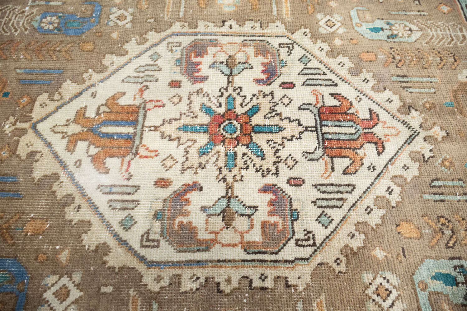 9'7x12'7 Hand Knotted Red Floral Classic Oriental Wool Rug - Image 6