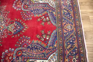 9'7x12'7 Hand Knotted Floral Classic Oriental Wool Rug