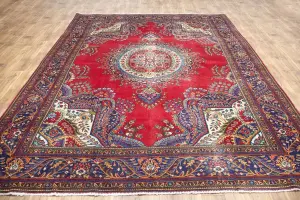 9'7x12'7 Hand Knotted Floral Classic Oriental Wool Rug