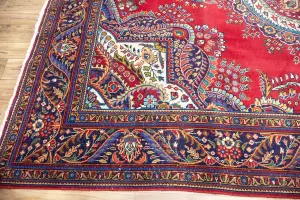 9'7x12'7 Hand Knotted Floral Classic Oriental Wool Rug
