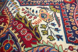 9'7x12'7 Hand Knotted Floral Classic Oriental Wool Rug