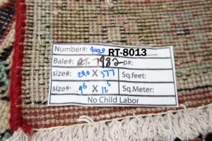 9'9x12'7 Hand Knotted Floral Classic Oriental Wool Rug