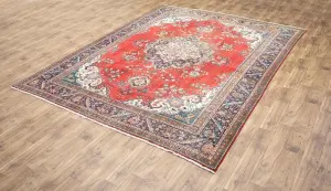 9'9x12'7 Hand Knotted Floral Classic Oriental Wool Rug