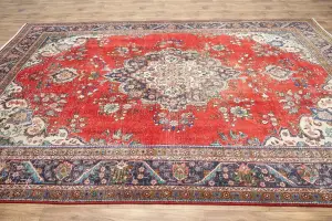 9'9x12'7 Hand Knotted Floral Classic Oriental Wool Rug