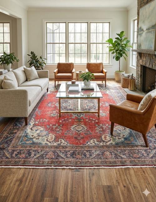 9'9x12'7 Hand Knotted Floral Classic Oriental Wool Rug