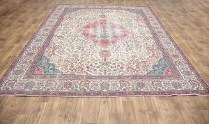 9'6x12'3 Hand Knotted Tribal Floral Oriental Wool Rug