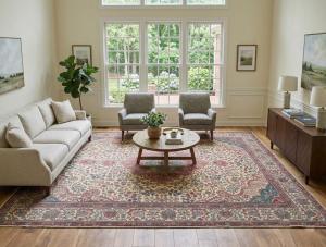 9'6x12'3 Hand Knotted Tribal Floral Oriental Wool Rug