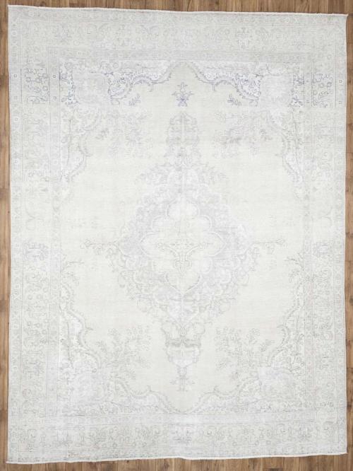 9'5x12'1 Hand Knotted Traditional Floral Oriental Wool Rug