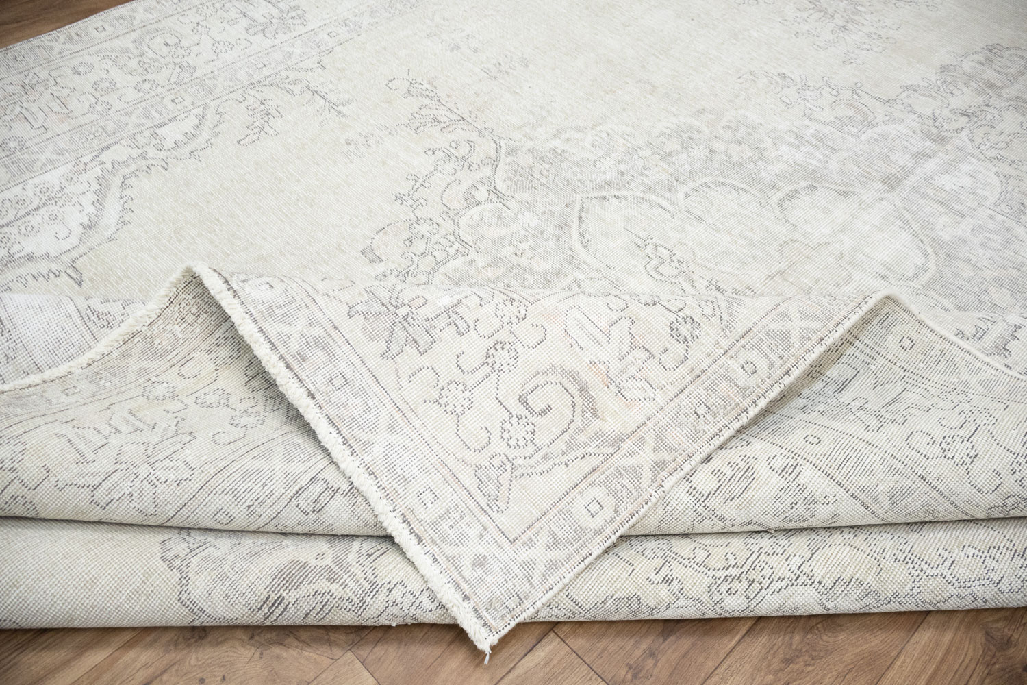 9'5x12'1 Hand Knotted Traditional Floral Oriental Wool Rug - Image 17