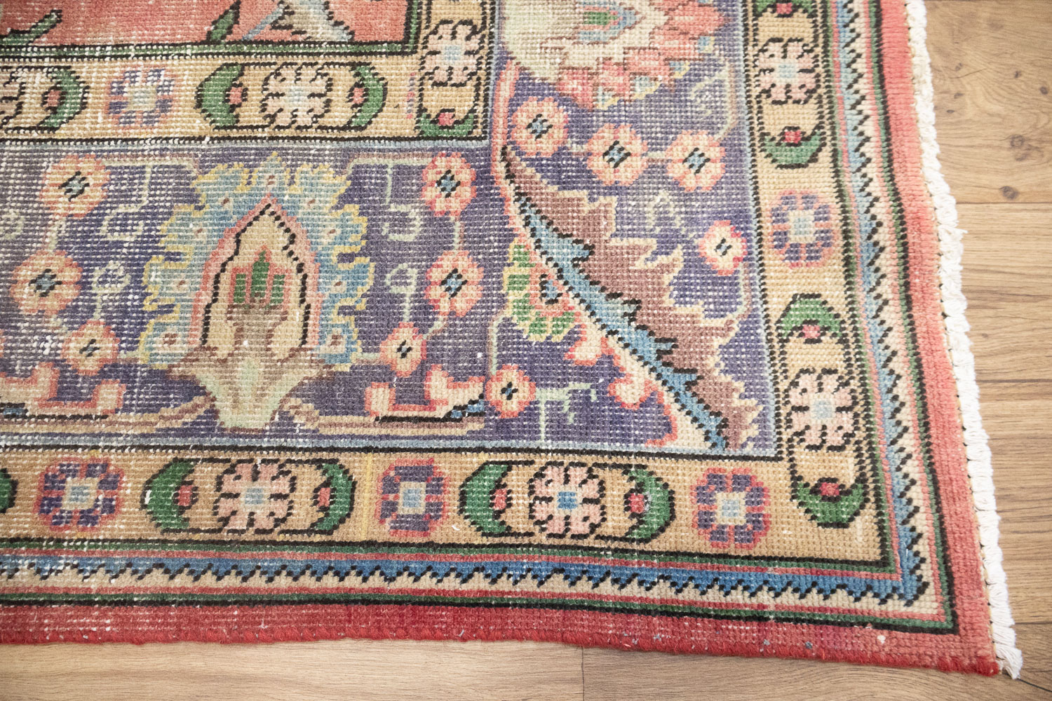 9'5x9'8 Hand Knotted Traditional Floral Oriental Wool Rug - Image 14