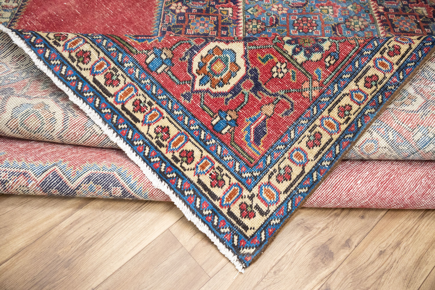 9'7x12'4 Hand Knotted Traditional Floral Oriental Wool Rug - Image 14