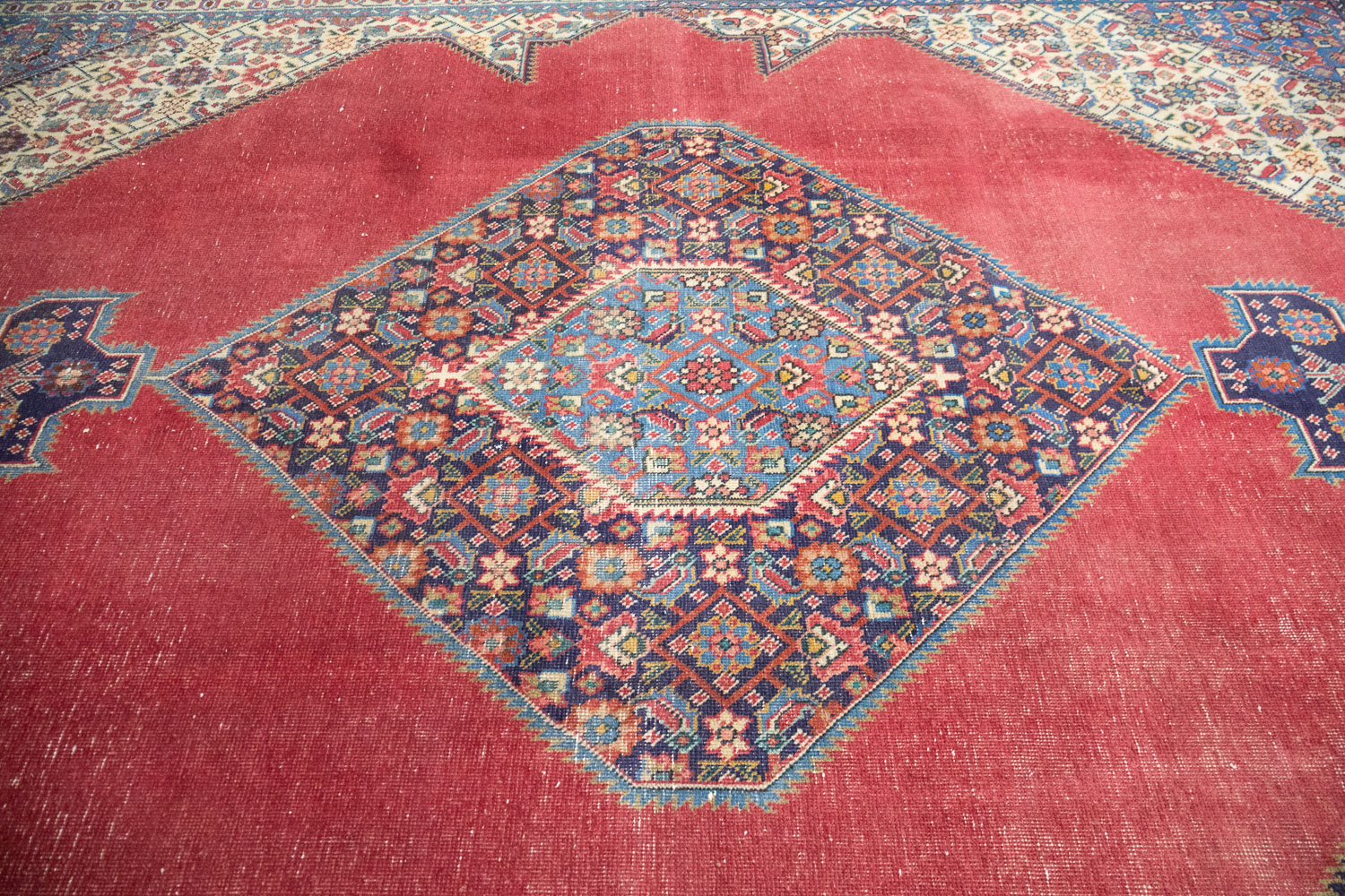 9'7x12'4 Hand Knotted Traditional Floral Oriental Wool Rug - Image 6