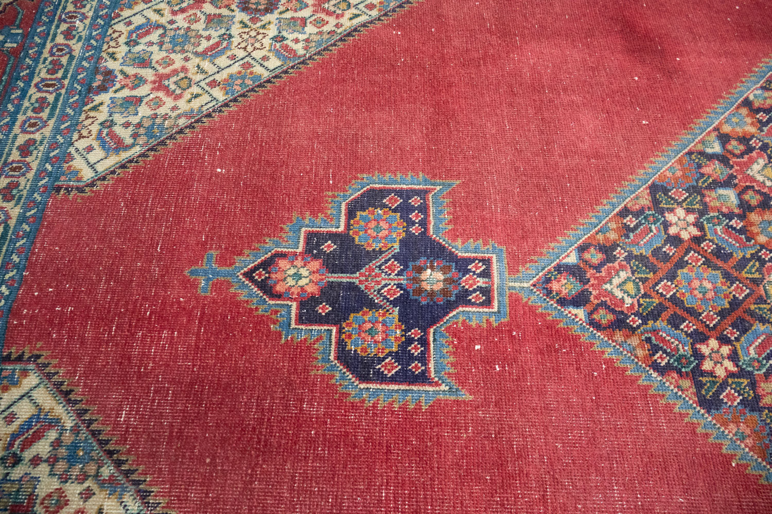 9'7x12'4 Hand Knotted Traditional Floral Oriental Wool Rug - Image 7