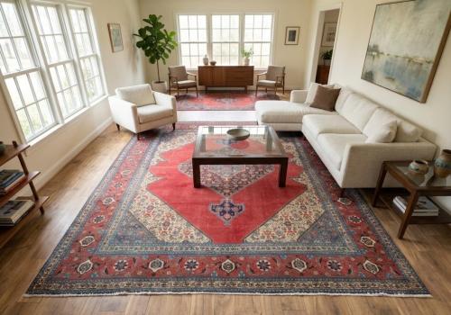 9'7x12'4 Hand Knotted Traditional Floral Oriental Wool Rug