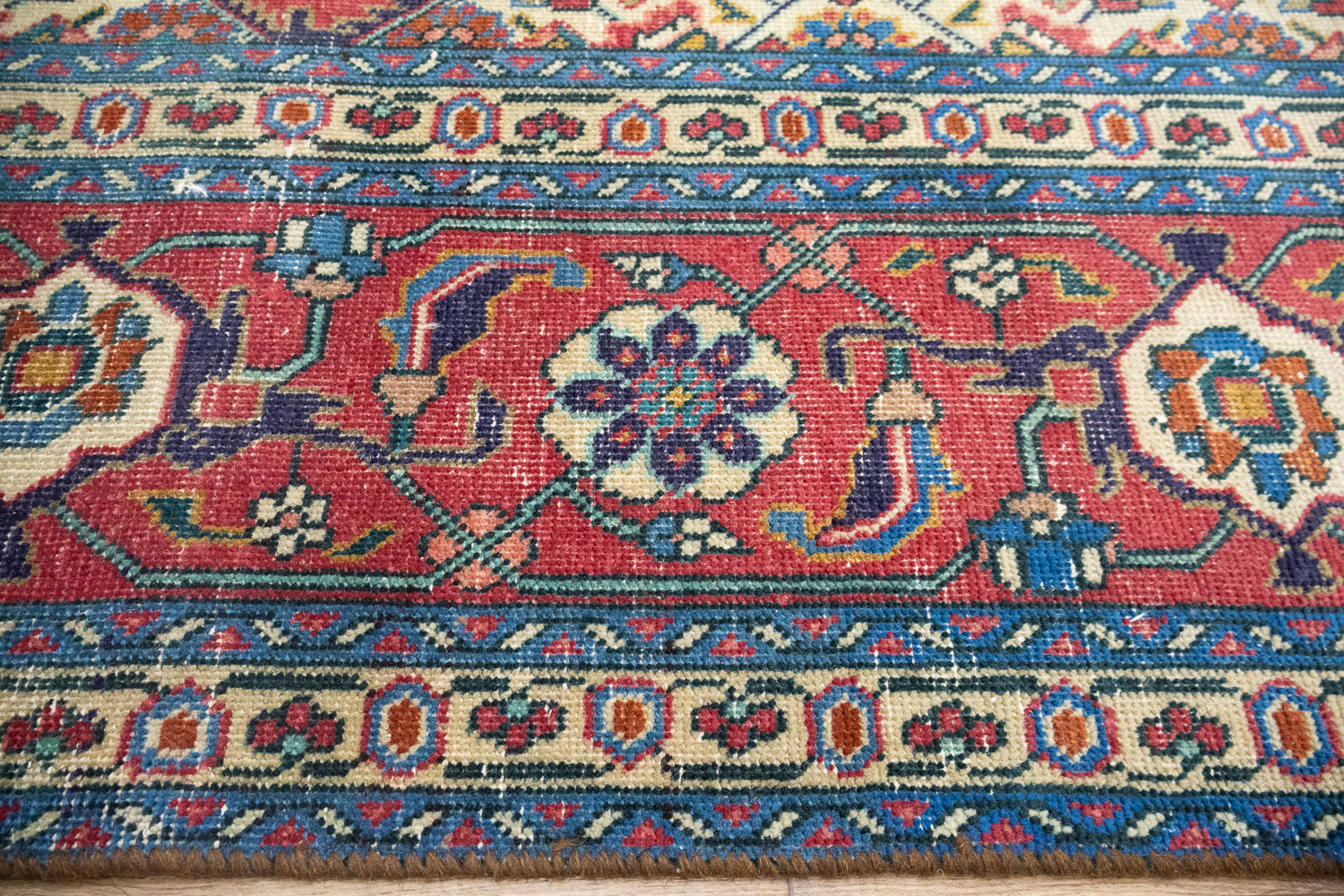 9'7x12'4 Hand Knotted Traditional Floral Oriental Wool Rug - Image 9