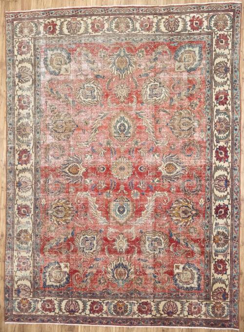 9'9x13'5 Hand Knotted Traditional Floral Oriental Wool Rug