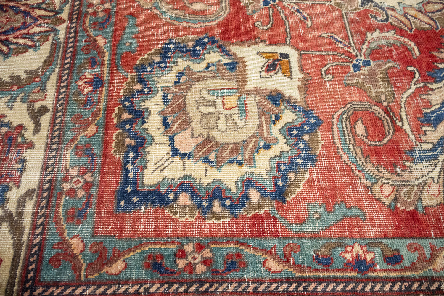 9'9x13'5 Hand Knotted Traditional Floral Oriental Wool Rug - Image 14