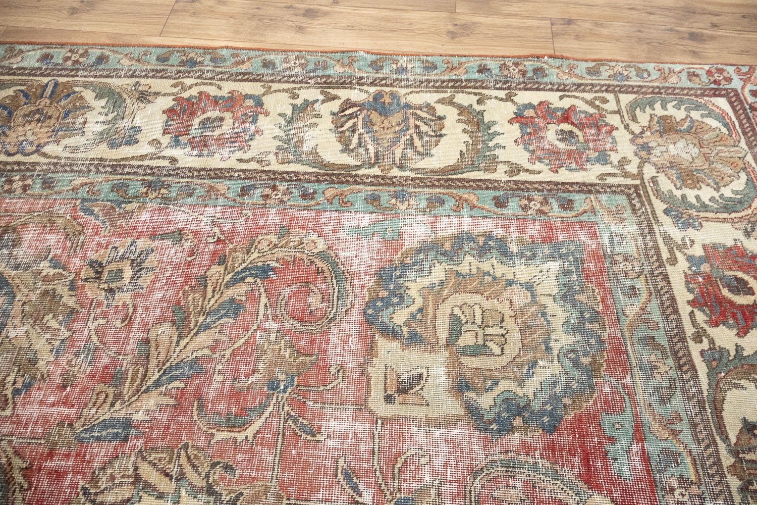 9'9x13'5 Hand Knotted Traditional Floral Oriental Wool Rug - Image 18