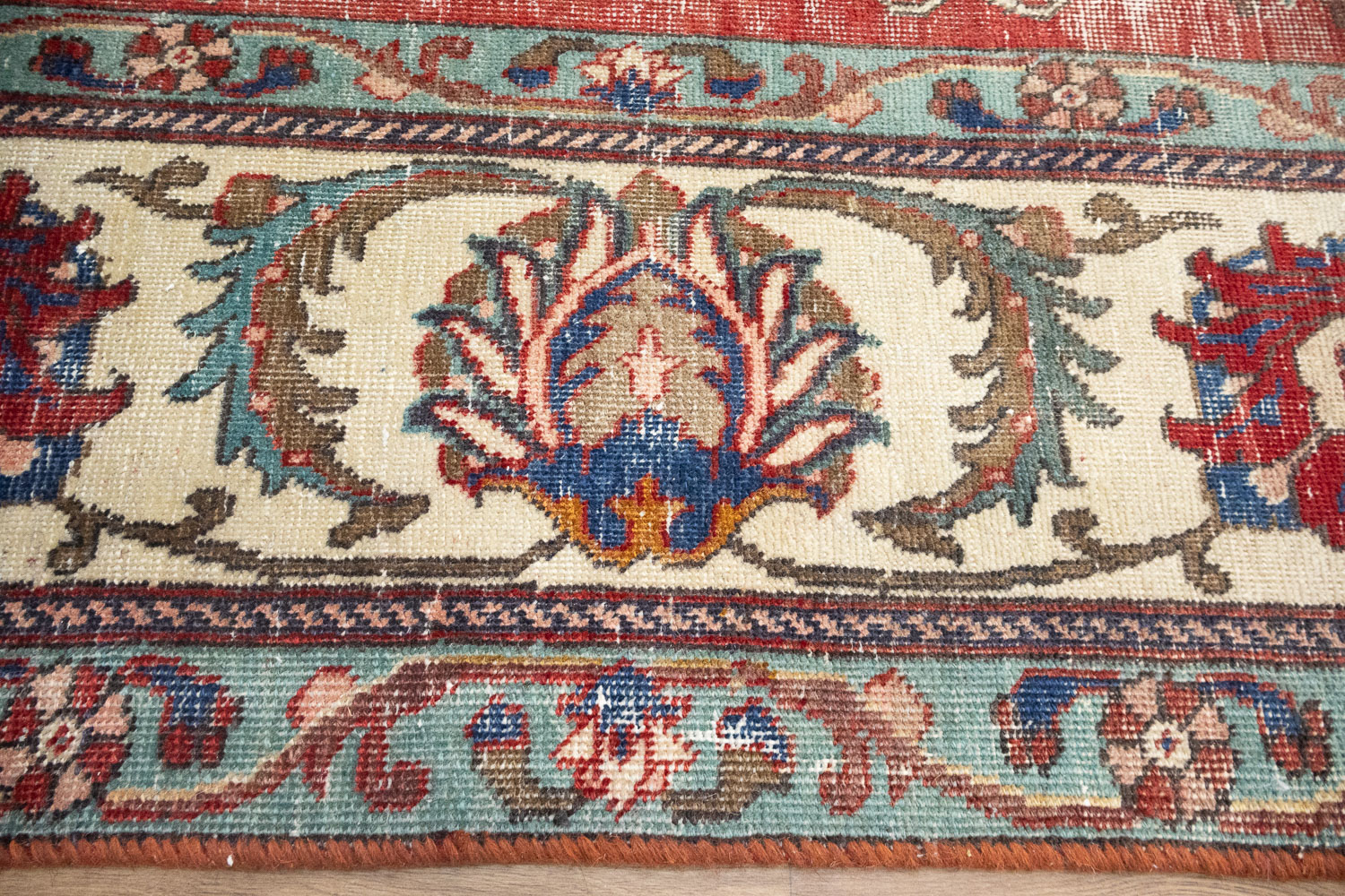 9'9x13'5 Hand Knotted Traditional Floral Oriental Wool Rug - Image 12