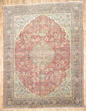 9'10x12'10 Hand Knotted Floral Classic Oriental Wool Rug