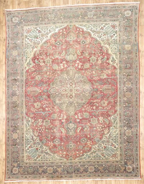 9'10x12'10 Hand Knotted Floral Classic Oriental Wool Rug