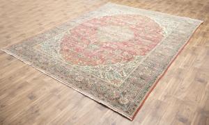 9'10x12'10 Hand Knotted Floral Classic Oriental Wool Rug
