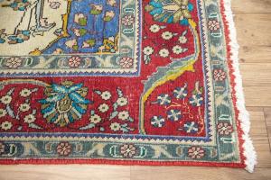 9'6x12'5 Hand Knotted Traditional Floral Oriental Wool Rug