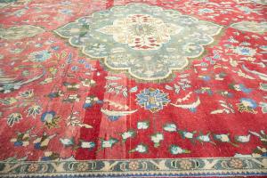 9'6x12'5 Hand Knotted Traditional Floral Oriental Wool Rug