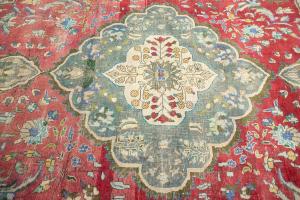 9'6x12'5 Hand Knotted Traditional Floral Oriental Wool Rug