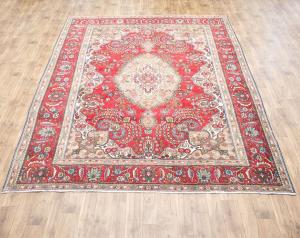 9'9x12'9 Hand Knotted Traditional Floral Oriental Wool Rug
