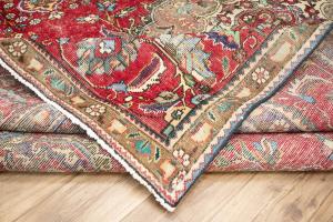 9'9x12'9 Hand Knotted Traditional Floral Oriental Wool Rug