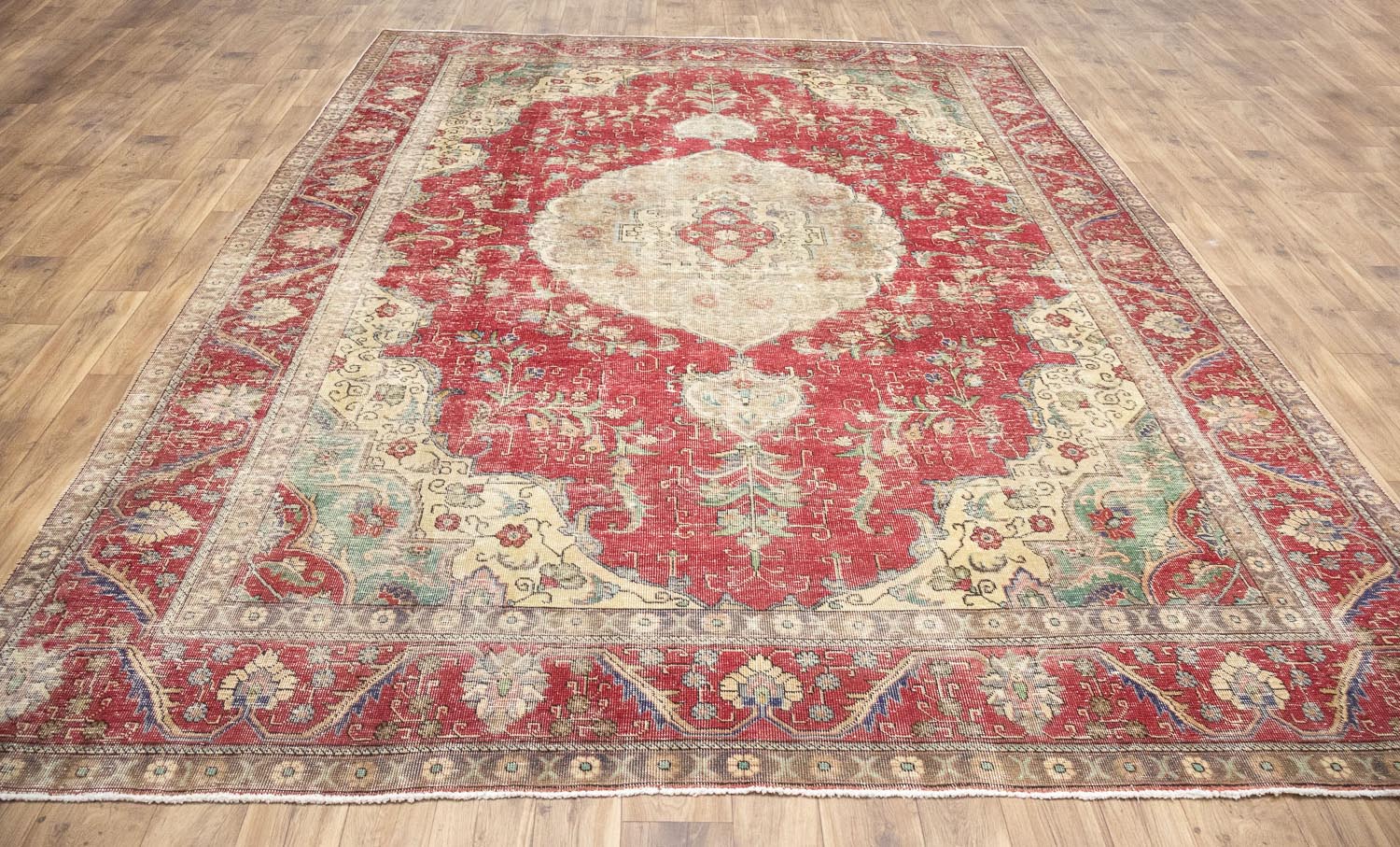 9'6x12'11 Hand Knotted Traditional Floral Oriental Wool Rug - Image 18