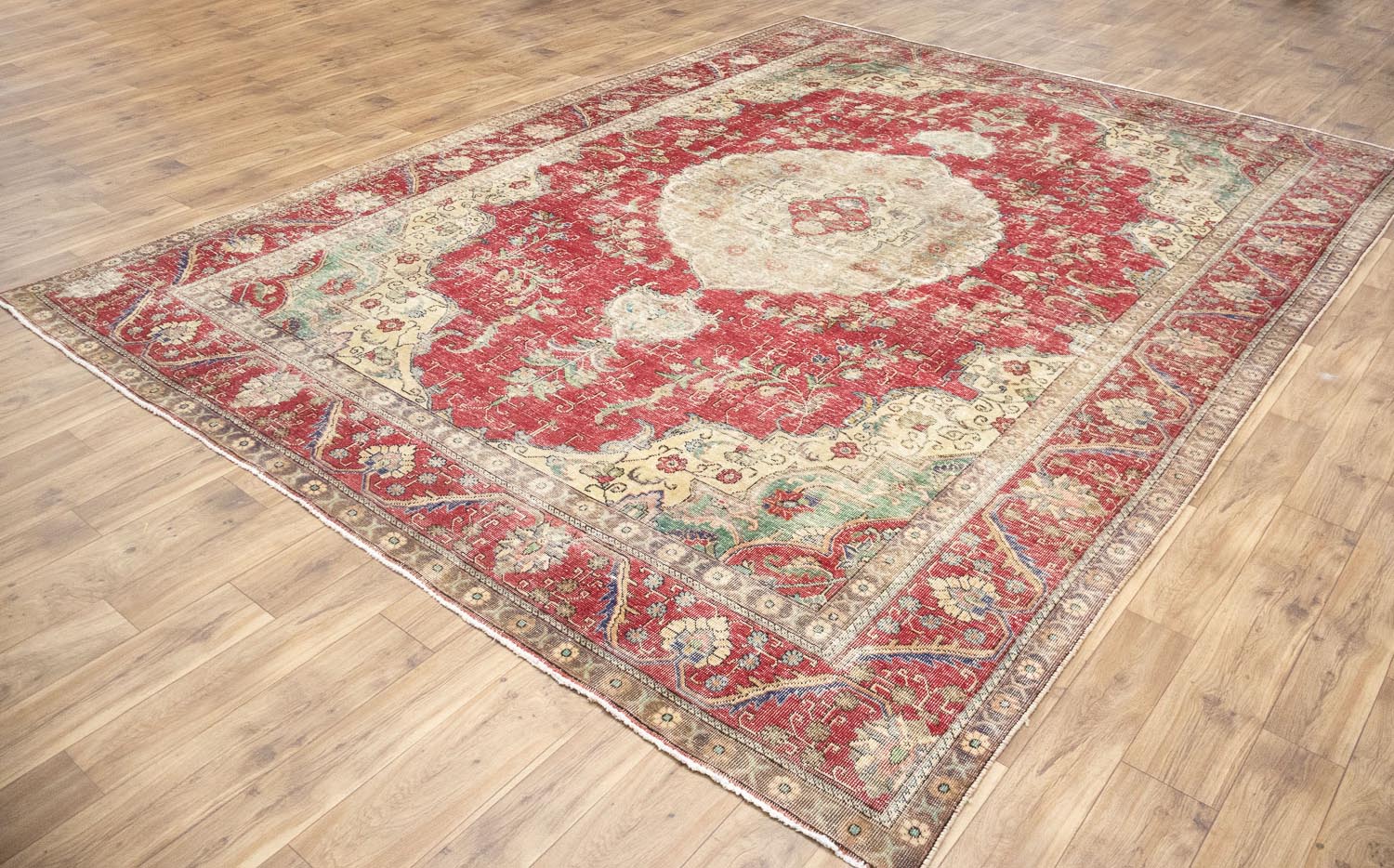 9'6x12'11 Hand Knotted Traditional Floral Oriental Wool Rug - Image 19