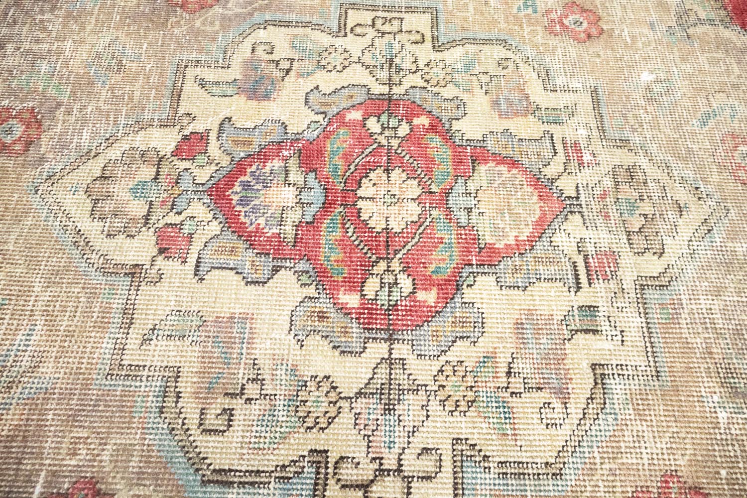 9'6x12'11 Hand Knotted Traditional Floral Oriental Wool Rug - Image 7
