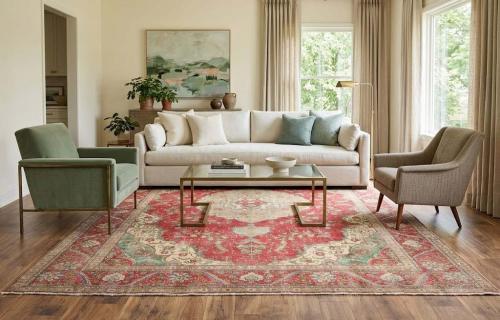9'6x12'11 Hand Knotted Traditional Floral Oriental Wool Rug