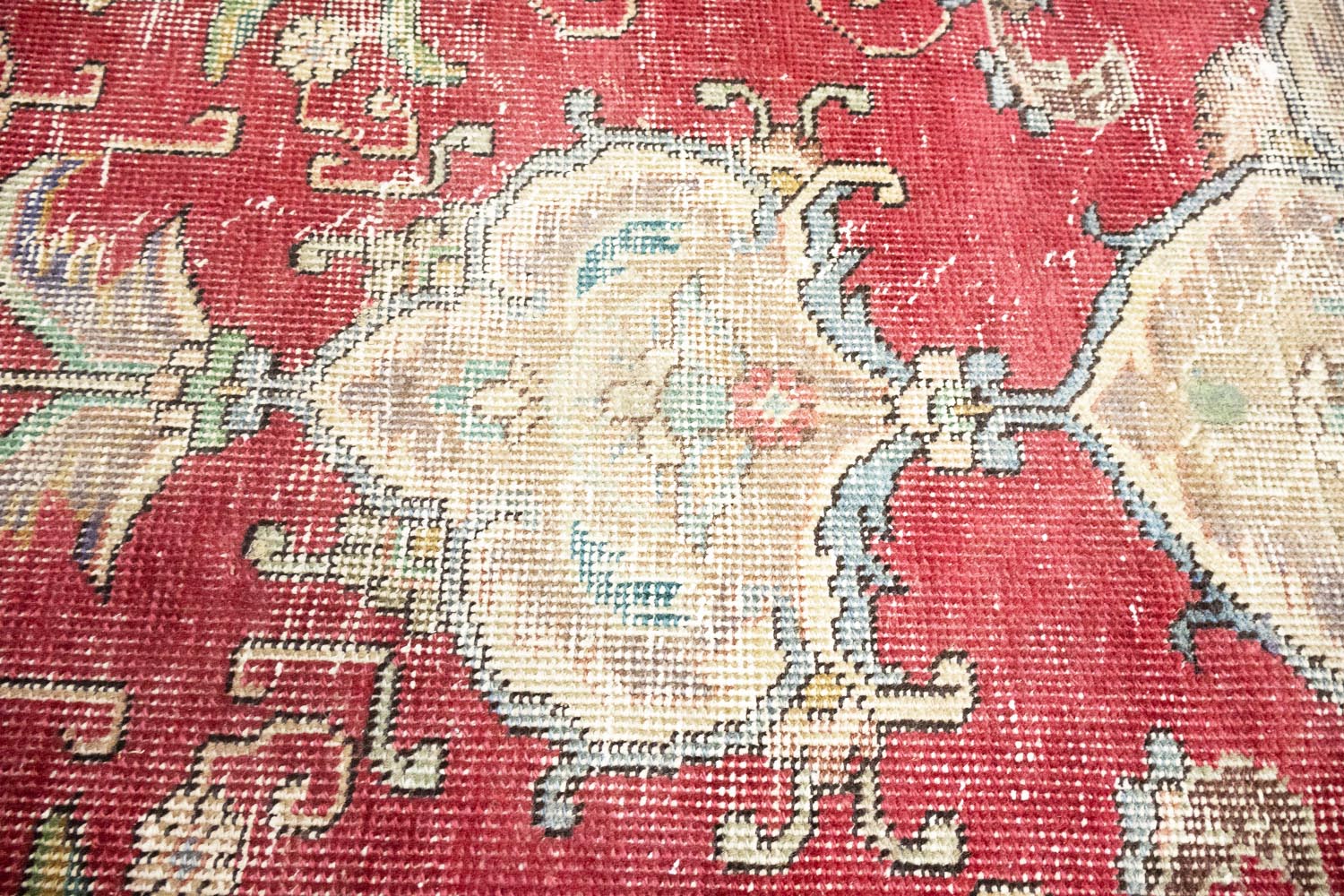9'6x12'11 Hand Knotted Traditional Floral Oriental Wool Rug - Image 8