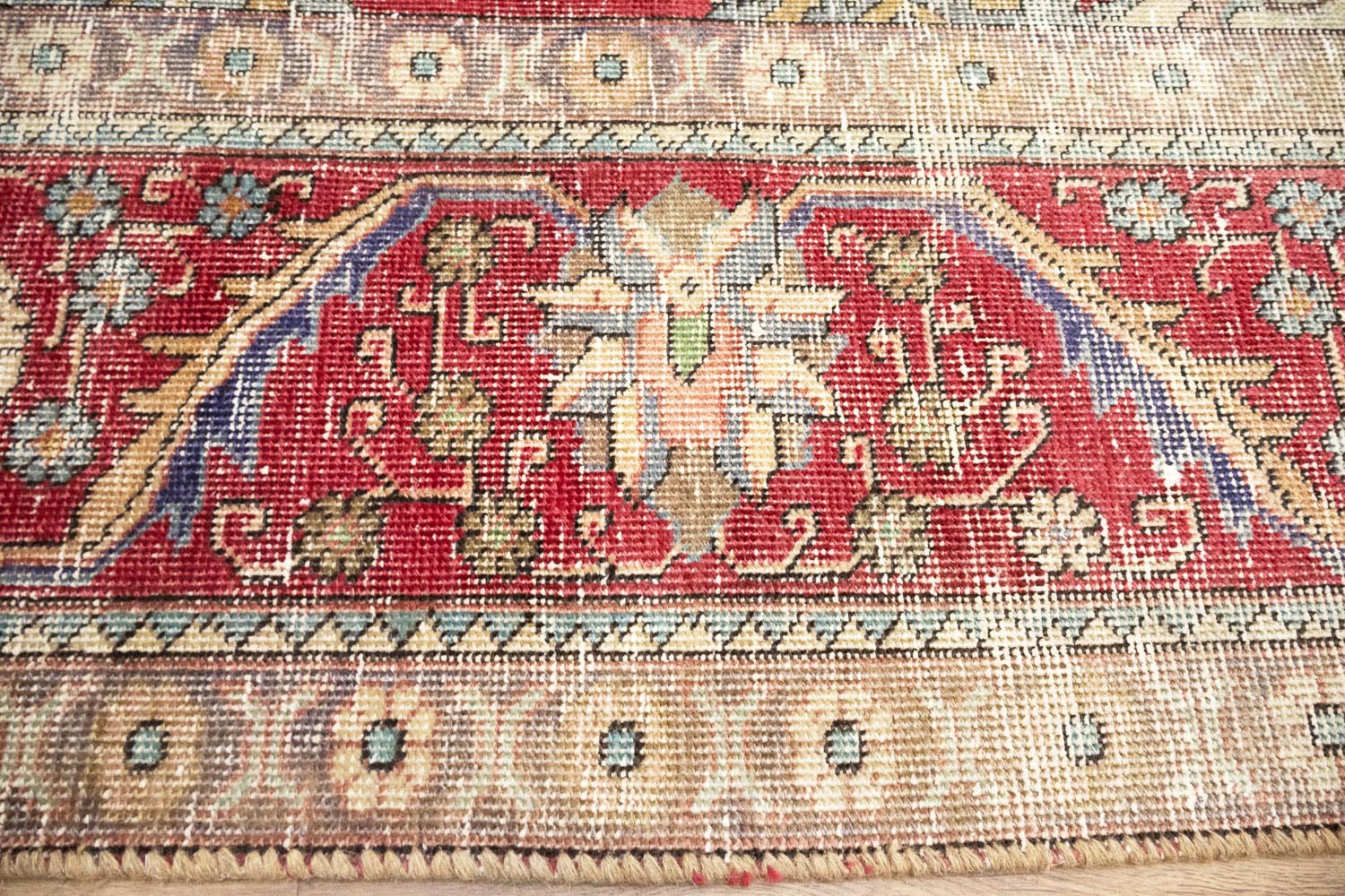 9'6x12'11 Hand Knotted Traditional Floral Oriental Wool Rug - Image 10
