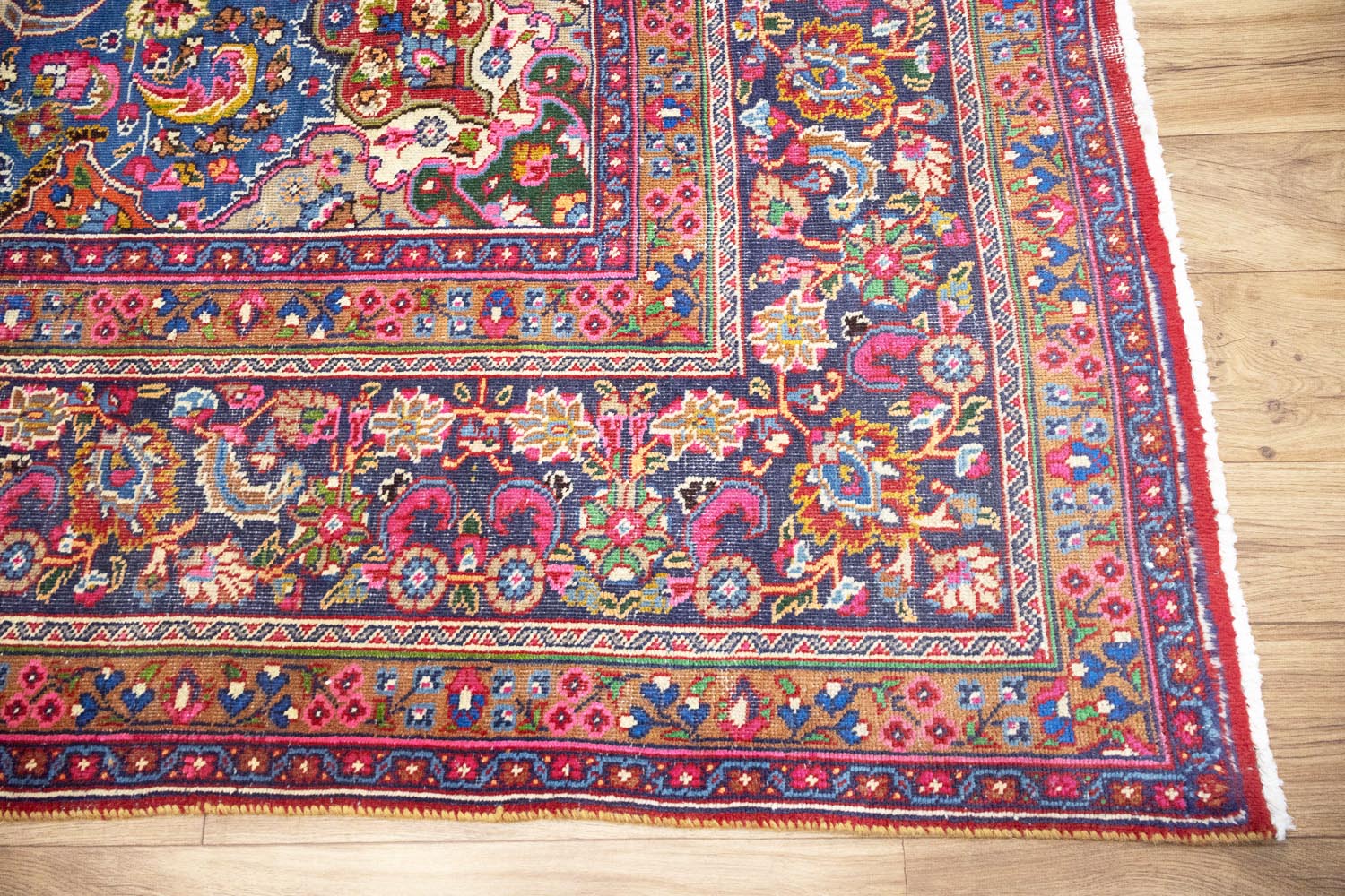 9'7x12'6 Hand Knotted Traditional Floral Oriental Wool Rug - Image 12