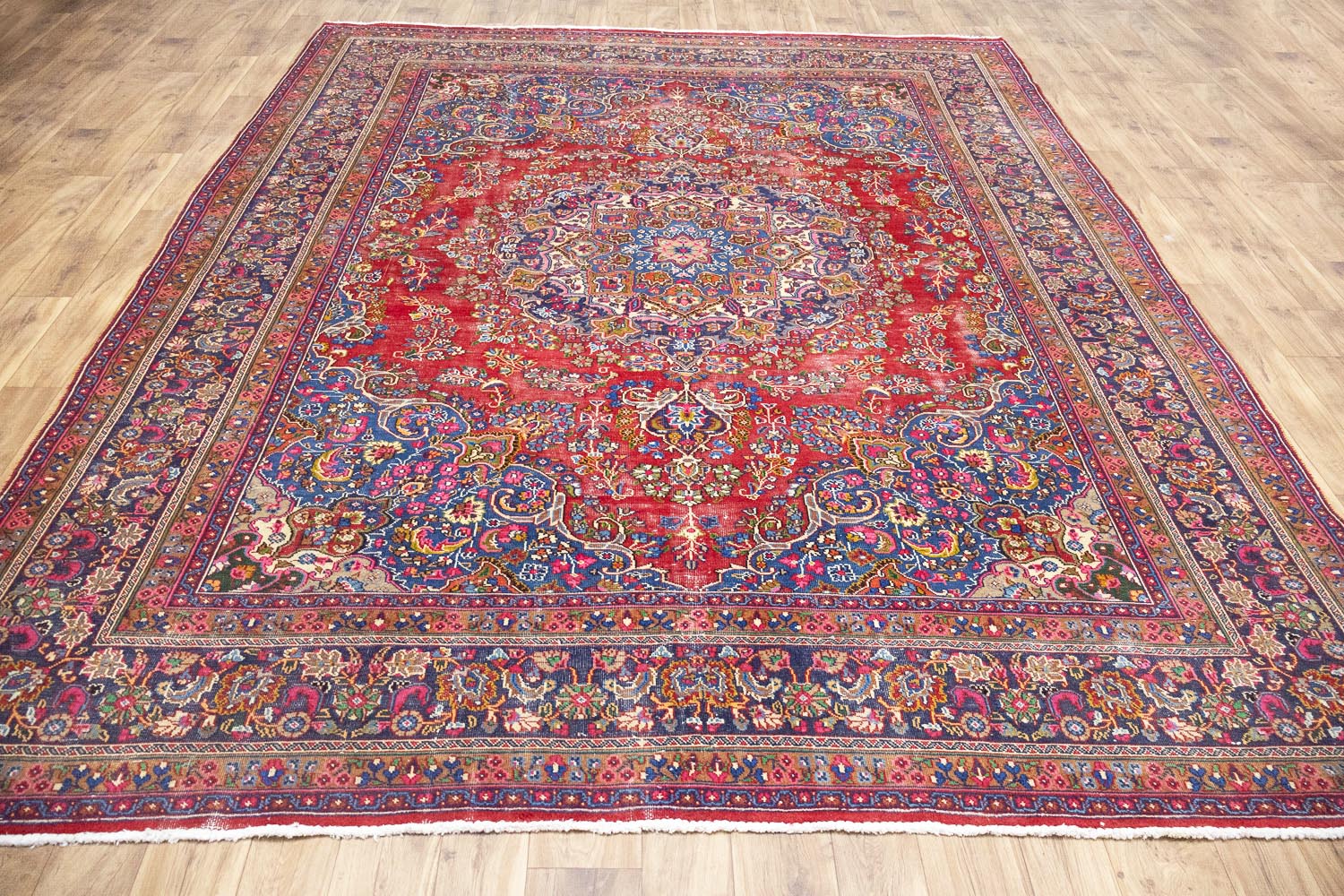 9'7x12'6 Hand Knotted Traditional Floral Oriental Wool Rug - Image 17