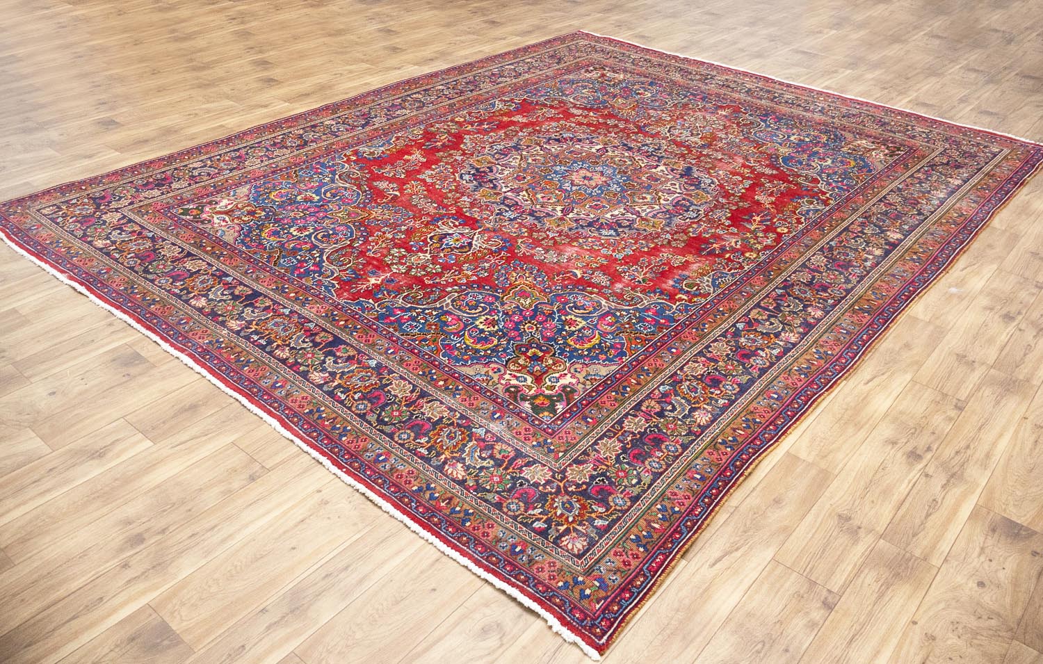 9'7x12'6 Hand Knotted Traditional Floral Oriental Wool Rug - Image 18