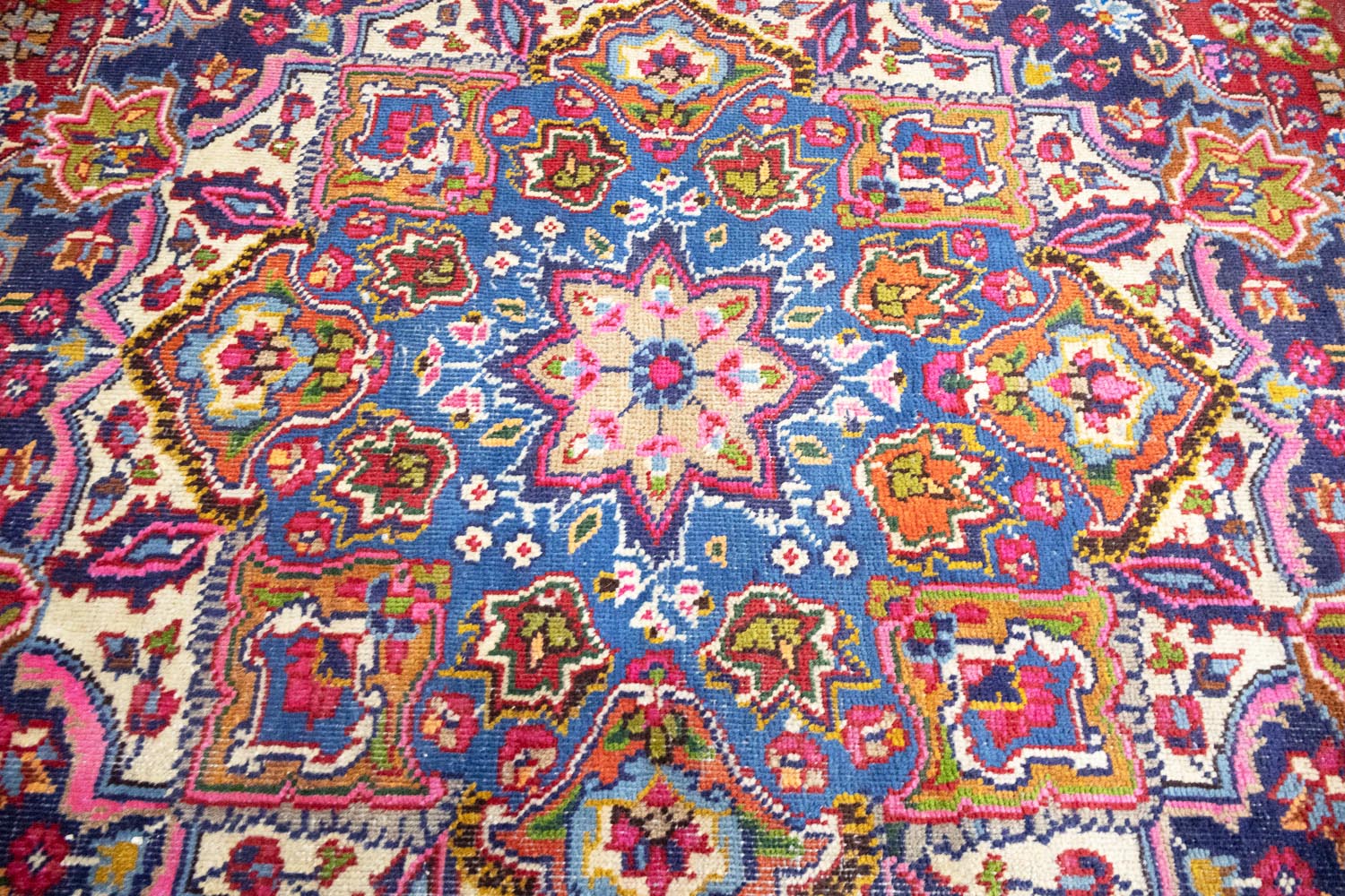 9'7x12'6 Hand Knotted Traditional Floral Oriental Wool Rug - Image 7