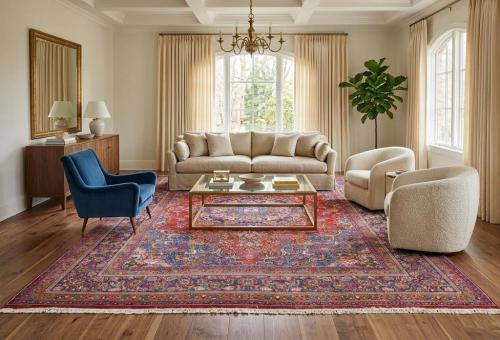 9'7x12'6 Hand Knotted Traditional Floral Oriental Wool Rug