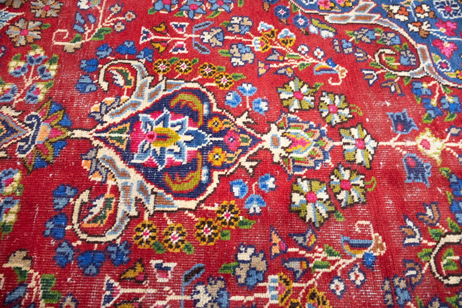 9'7x12'6 Hand Knotted Traditional Floral Oriental Wool Rug - Image 9