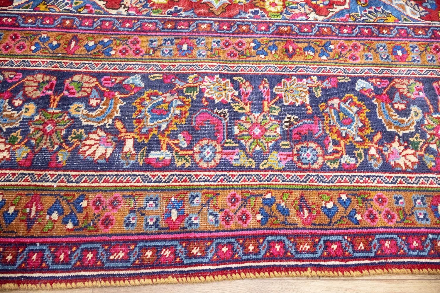 9'7x12'6 Hand Knotted Traditional Floral Oriental Wool Rug - Image 10