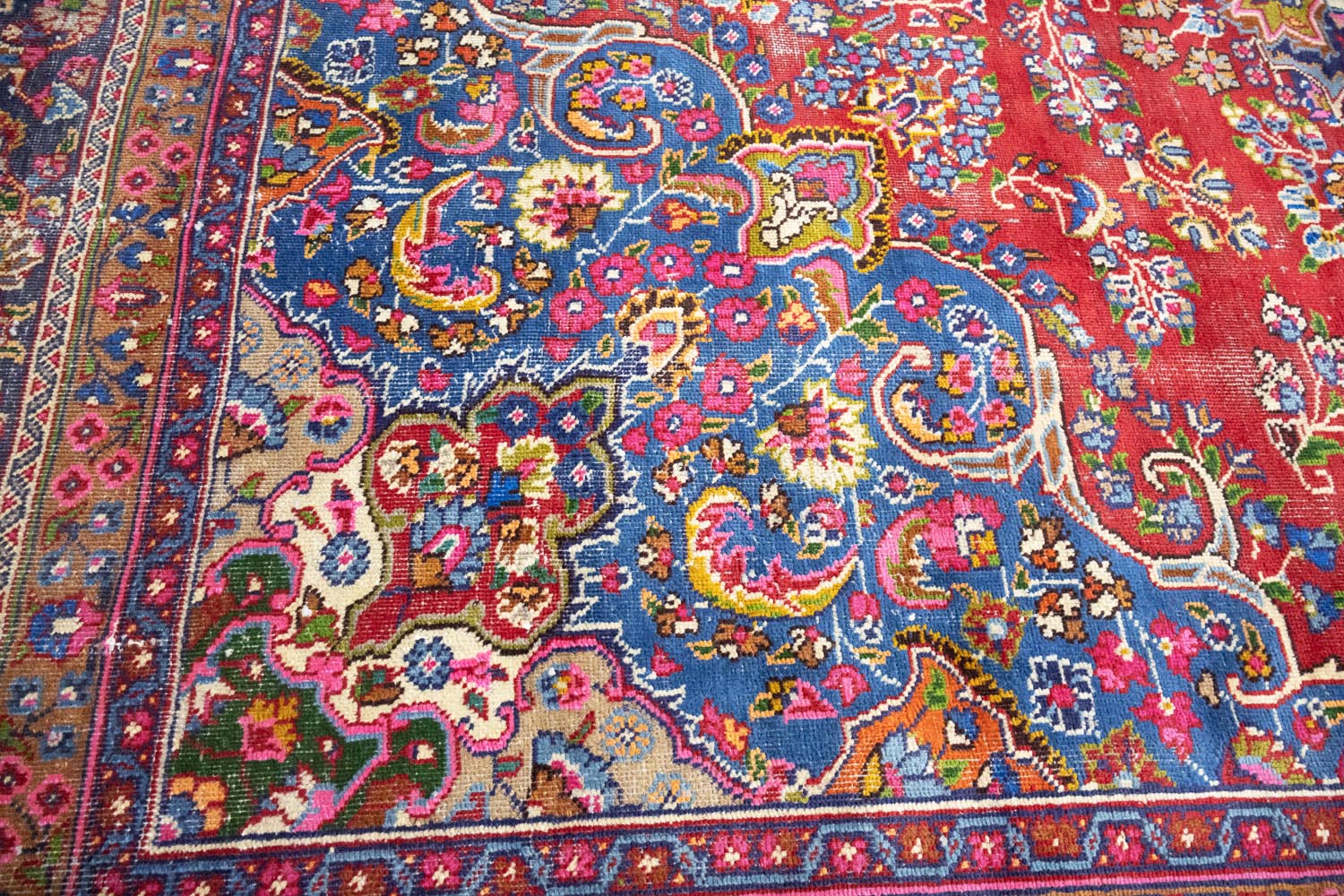 9'7x12'6 Hand Knotted Traditional Floral Oriental Wool Rug - Image 11