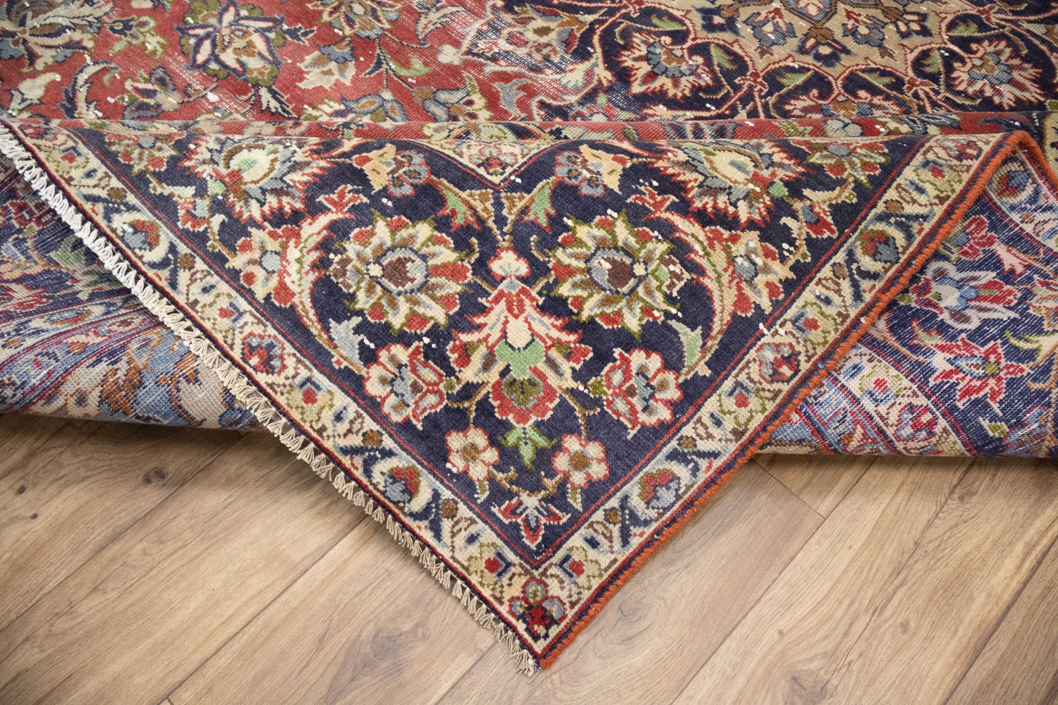 9'1x12'11 Hand Knotted Traditional Floral Oriental Wool Rug - Image 18