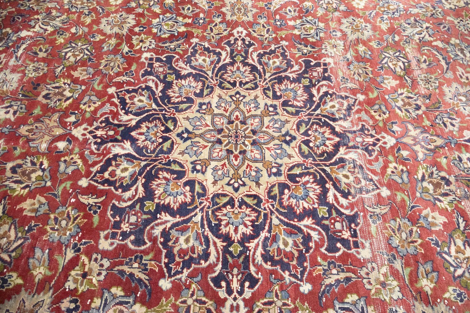 9'1x12'11 Hand Knotted Traditional Floral Oriental Wool Rug - Image 6