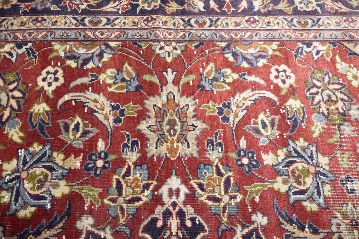 9'1x12'11 Hand Knotted Traditional Floral Oriental Wool Rug - Image 7