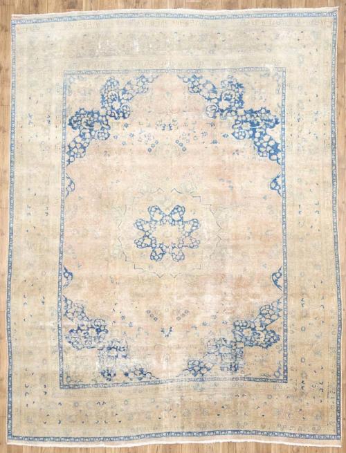 9'5x12'2 Hand Knotted Tribal Floral Oriental Wool Rug