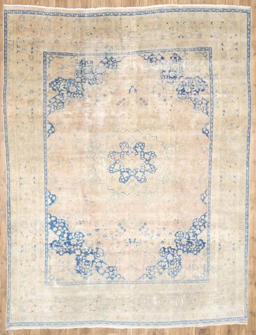9'5x12'2 Hand Knotted Tribal Floral Oriental Wool Rug